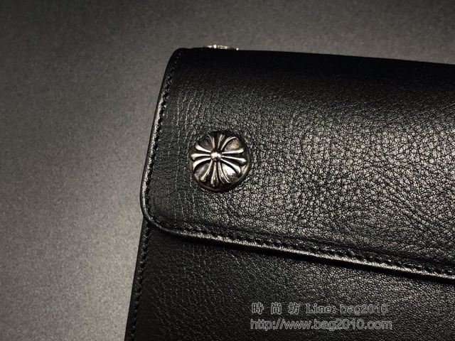 chrome hearts包 克羅心十字圓釘錢包 克羅心零錢包 折疊款小錢包 克羅心鏈條斜挎小包  gjc1961